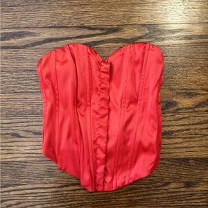 HYFVE Strapless Red Top